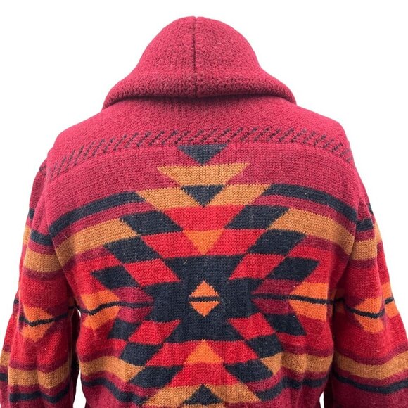 Pendleton Starburst Stripe Merino Wool Button Front Cardigan Sweater Womens S - Picture 6 of 14